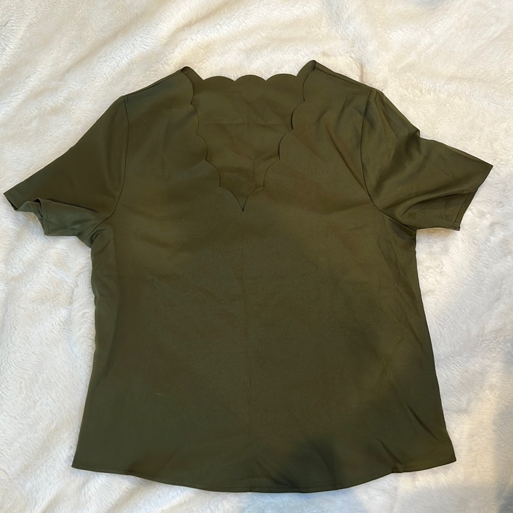 Green blouse